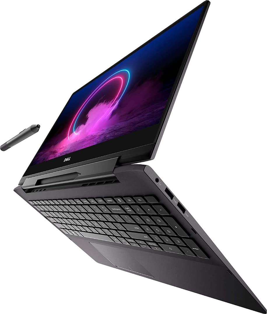 Refurbished Dell Inspiron 7591 core i7 10th gen 16gb 512GB Touch screen side view